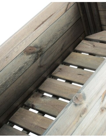 Kwietniki i donice - Donica donice ogrodowe BRD 100x50 impregnowany szary zielnik - product 4