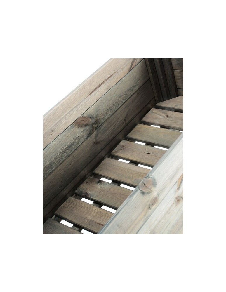 Kwietniki i donice - Donica donice ogrodowe BRD 100x50 impregnowany szary zielnik - product MODO24.PL 4