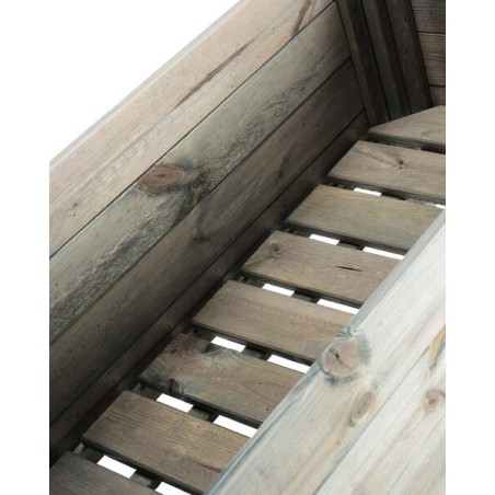 Donica donice ogrodowe BRD 100x50 impregnowany szary zielnik