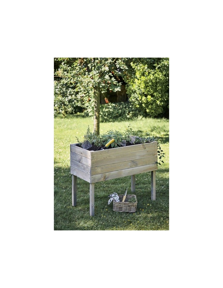 Kwietniki i donice - Donica donice ogrodowe BRD 100x50 impregnowany szary zielnik - product MODO24.PL 6