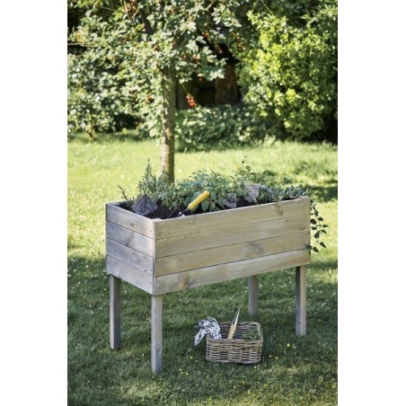 Donica donice ogrodowe BRD 100x50 impregnowany szary zielnik