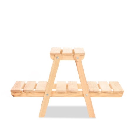 Stojący kwietnik drewniany na kwiaty regał stojak na doniczki 3 półki 45 cm