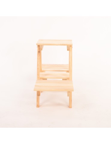 Kwietniki i donice - Stojący kwietnik drewniany na kwiaty regał stojak na doniczki 3 półki 45 cm - product 5