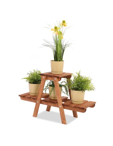 Kwietnik na doniczki drewniany stojący regał na kwiaty stojak na rośliny
