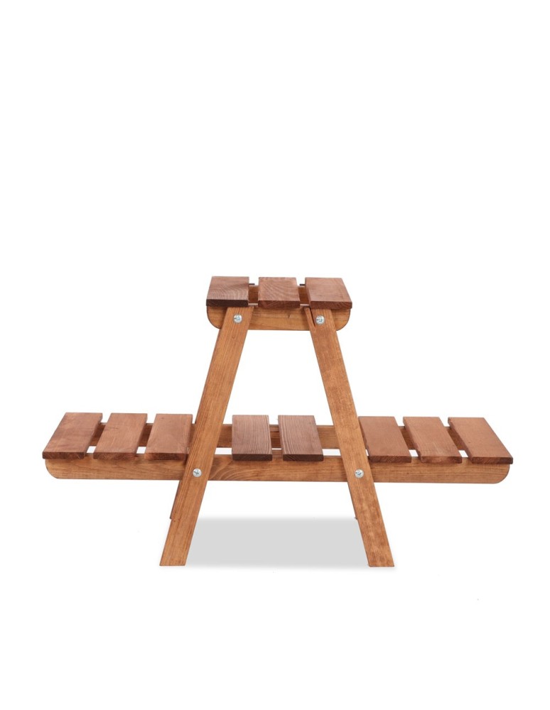 Kwietniki i donice - Kwietnik na doniczki drewniany stojący regał na kwiaty stojak na rośliny - product MODO24.PL 3