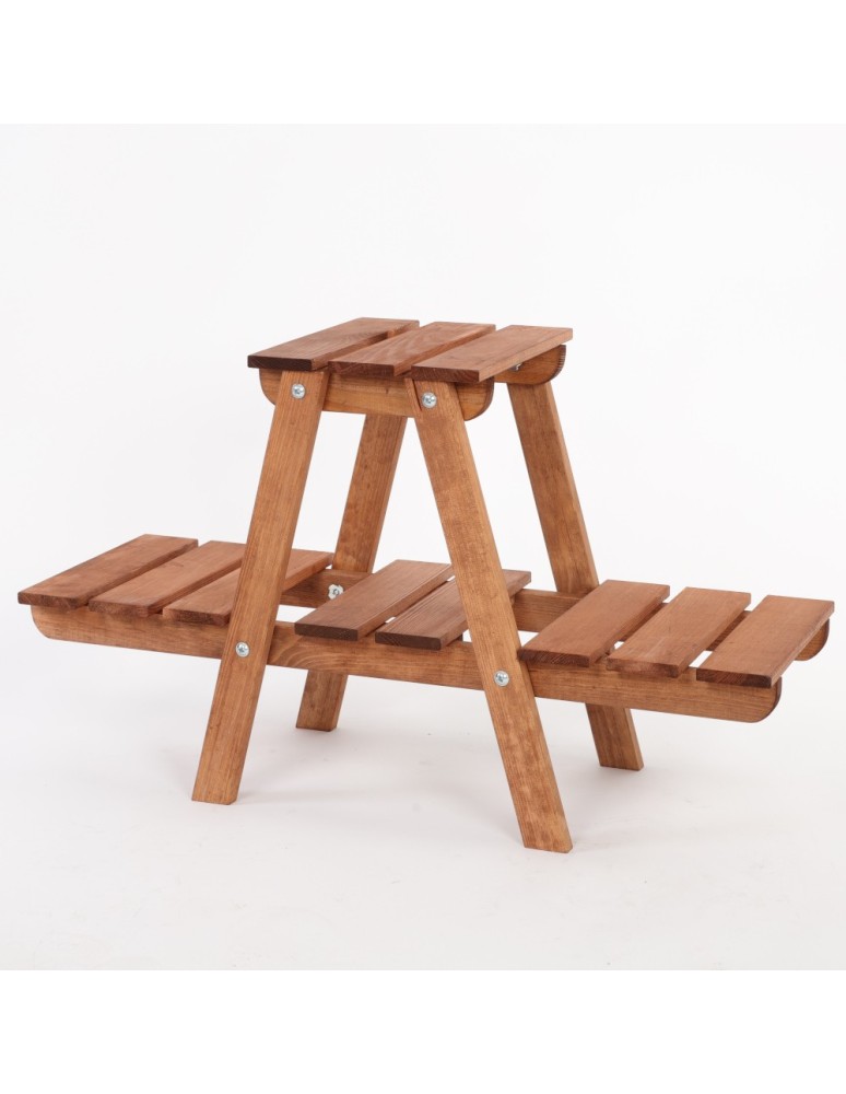 Kwietniki i donice - Kwietnik na doniczki drewniany stojący regał na kwiaty stojak na rośliny - product MODO24.PL 4