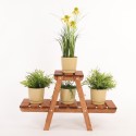 Kwietnik na doniczki drewniany stojący regał na kwiaty stojak na rośliny