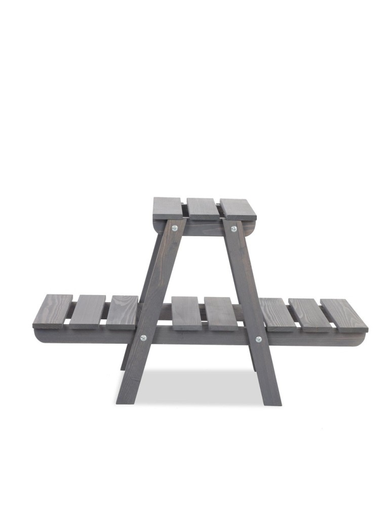 Kwietniki i donice - Stojak drewniany na kwiaty kwietnik drewniany na doniczki regał ażurowy - product MODO24.PL 3