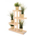 Regał na kwiaty drewniany stojak na doniczki kwietnik na rośliny DUŻY EKO