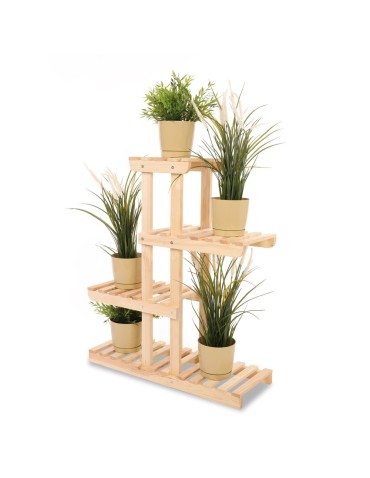 Regał na kwiaty drewniany stojak na doniczki kwietnik na rośliny DUŻY EKO