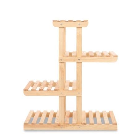 Regał na kwiaty drewniany stojak na doniczki kwietnik na rośliny DUŻY EKO