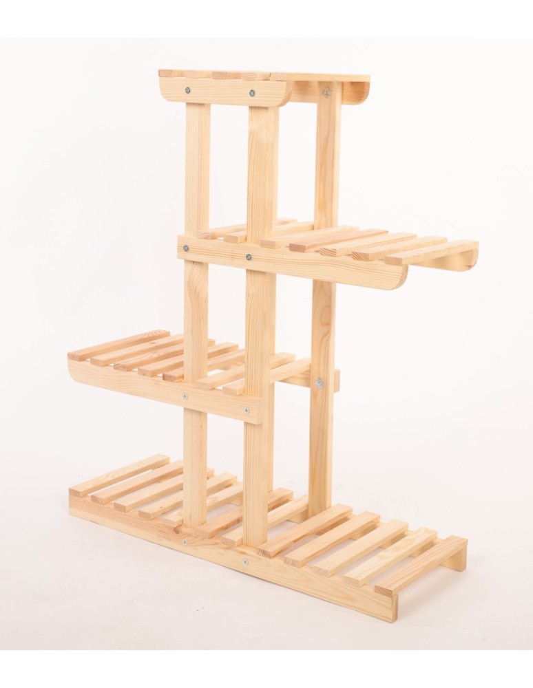 Kwietniki i donice - Regał na kwiaty drewniany stojak na doniczki kwietnik na rośliny DUŻY EKO - product MODO24.PL 4