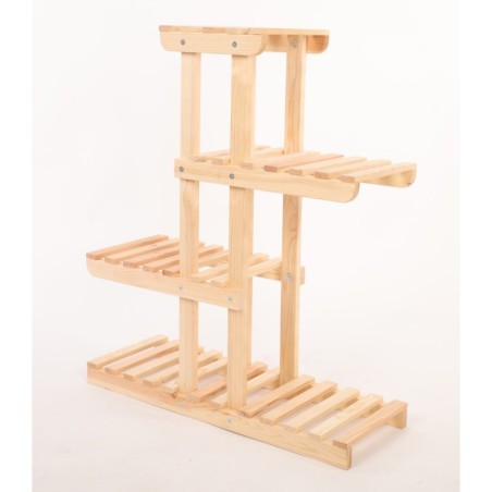 Regał na kwiaty drewniany stojak na doniczki kwietnik na rośliny DUŻY EKO