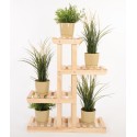 Regał na kwiaty drewniany stojak na doniczki kwietnik na rośliny DUŻY EKO