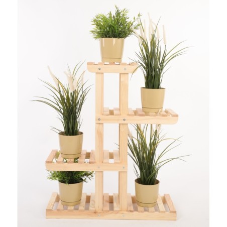 Regał na kwiaty drewniany stojak na doniczki kwietnik na rośliny DUŻY EKO