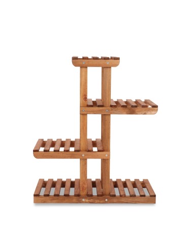 Kwietniki i donice - Regał na kwiaty drewniany kwietnik na doniczki stojak na rośliny DUŻY EKO - product 3