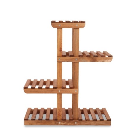 Regał na kwiaty drewniany kwietnik na doniczki stojak na rośliny DUŻY EKO