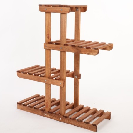 Regał na kwiaty drewniany kwietnik na doniczki stojak na rośliny DUŻY EKO