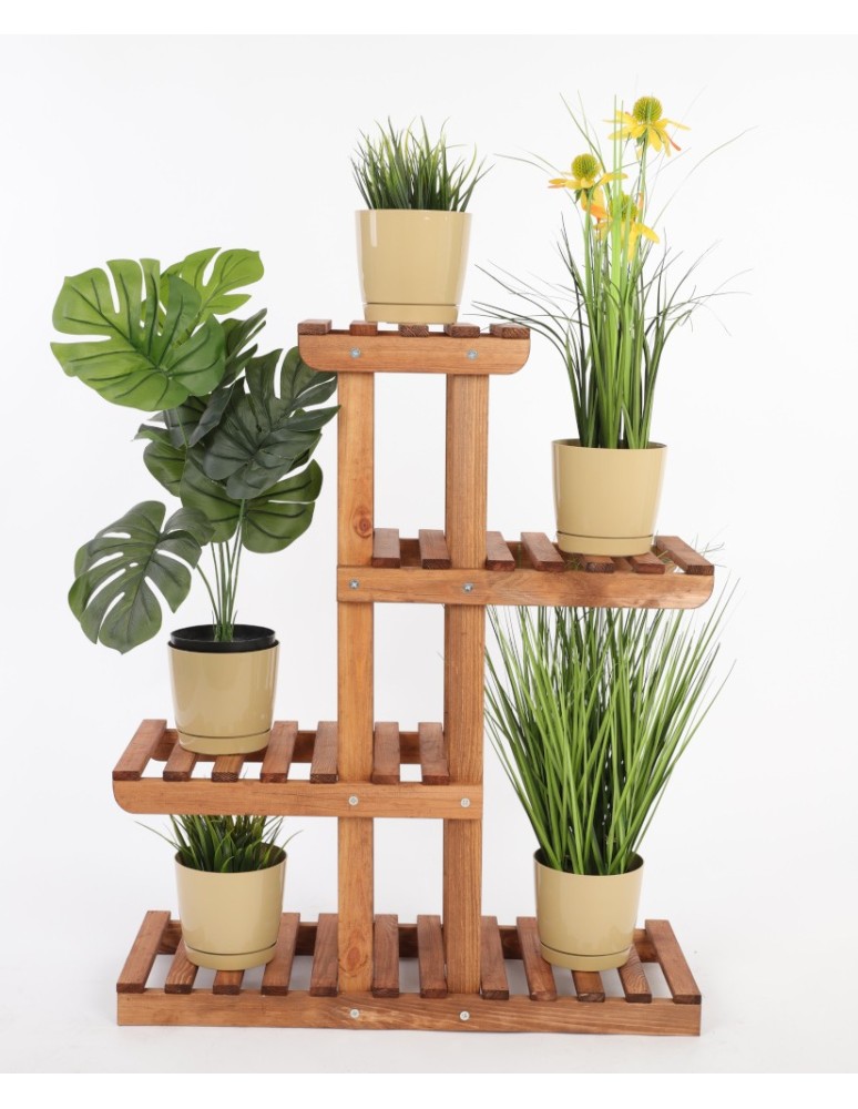 Kwietniki i donice - Regał na kwiaty drewniany kwietnik na doniczki stojak na rośliny DUŻY EKO - product MODO24.PL 6