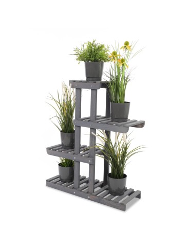 Regał na kwiaty drewniany stojak na doniczki kwietnik na rośliny SOLIDNY