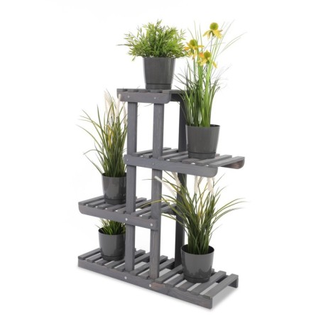 Regał na kwiaty drewniany stojak na doniczki kwietnik na rośliny SOLIDNY