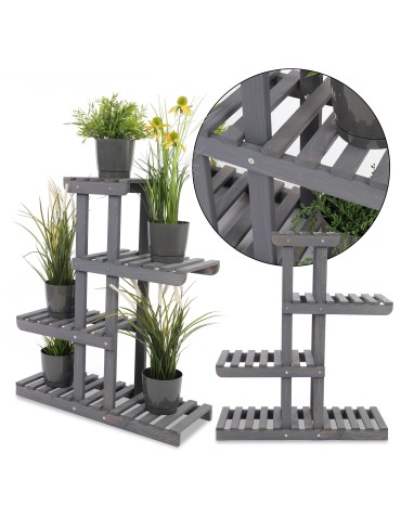 Regał na kwiaty drewniany stojak na doniczki kwietnik na rośliny SOLIDNY - product 2