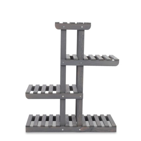 Regał na kwiaty drewniany stojak na doniczki kwietnik na rośliny SOLIDNY