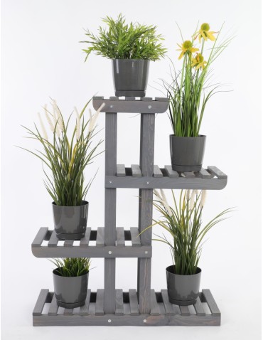 Kwietniki i donice - Regał na kwiaty drewniany stojak na doniczki kwietnik na rośliny SOLIDNY - product 6