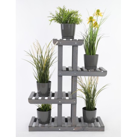 Regał na kwiaty drewniany stojak na doniczki kwietnik na rośliny SOLIDNY