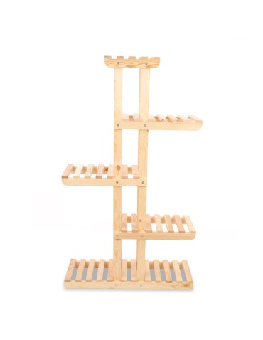 Kwietniki i donice - Drewniany stojak na kwiaty kwietnik regał na doniczki DUŻY WYTRZYMAŁY EKO - product 3