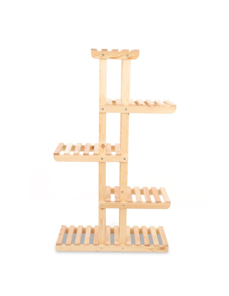 Kwietniki i donice - Drewniany stojak na kwiaty kwietnik regał na doniczki DUŻY WYTRZYMAŁY EKO - product MODO24.PL 3