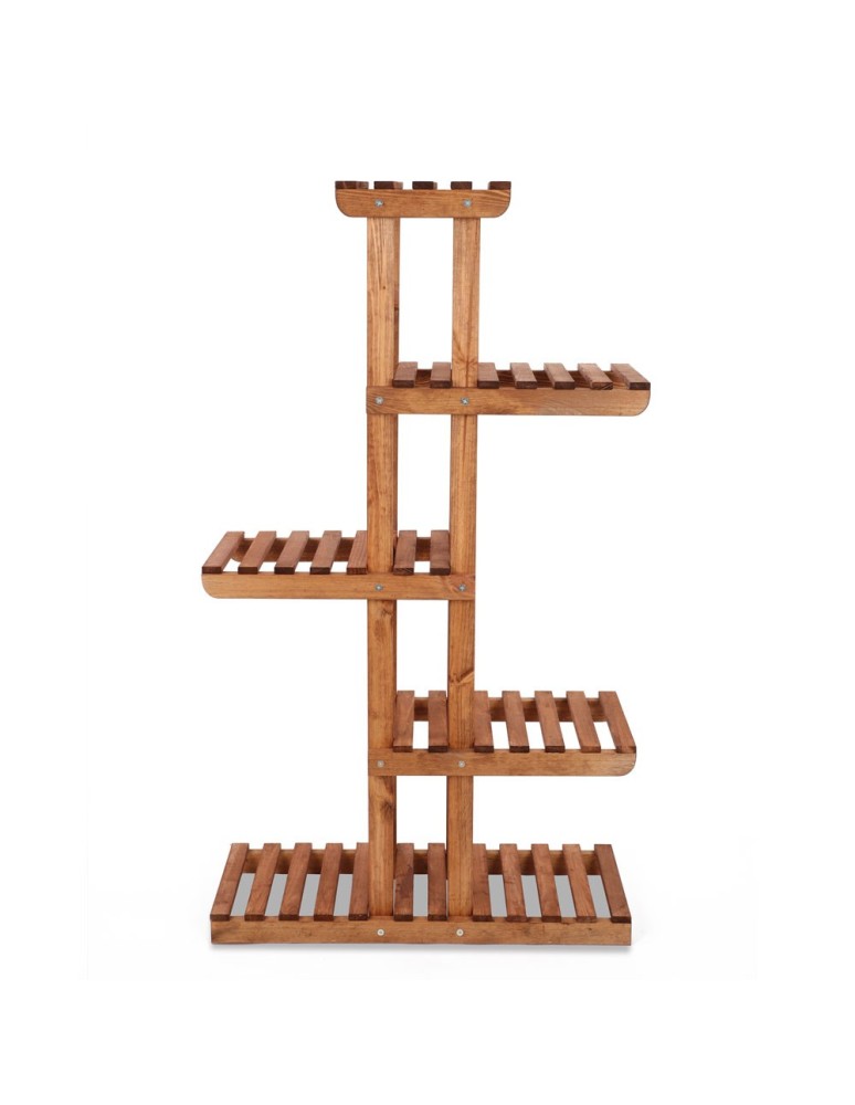 Kwietniki i donice - Drewniany stojak na kwiaty kwietnik regał na doniczki sosnowy stojak EKO - product MODO24.PL 3