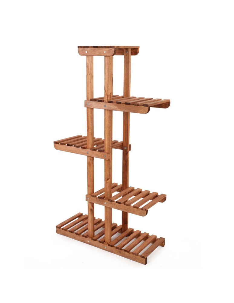 Kwietniki i donice - Drewniany stojak na kwiaty kwietnik regał na doniczki sosnowy stojak EKO - product MODO24.PL 4