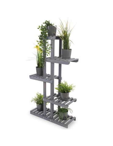 Drewniany stojak na kwiaty kwietnik regał na doniczki sosnowy stojak DUŻY