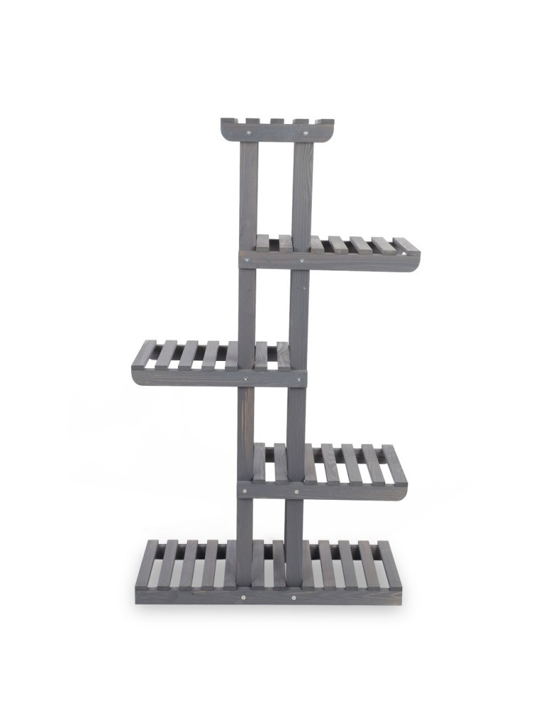 Kwietniki i donice - Drewniany stojak na kwiaty kwietnik regał na doniczki sosnowy stojak DUŻY - product MODO24.PL 3