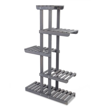 Drewniany stojak na kwiaty kwietnik regał na doniczki sosnowy stojak DUŻY