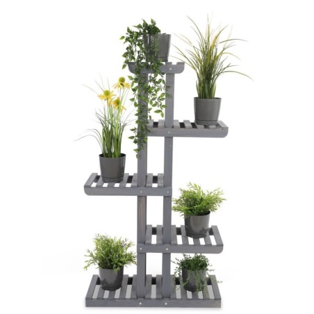 Drewniany stojak na kwiaty kwietnik regał na doniczki sosnowy stojak DUŻY