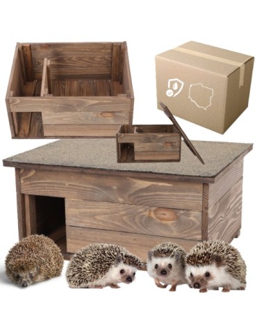 Domek dla jeża gniazdo lęgowe schron budka dla jeży JAKOŚĆ DUŻY