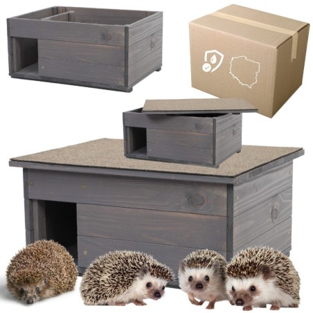 Domek dla jeża - domek lęgowy, budka, schron, gniazdo dla jeży TRWAŁY DUŻY