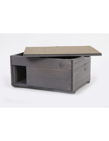 Hotele, Karmniki, Domki - Domek dla jeża - domek lęgowy, budka, schron, gniazdo dla jeży TRWAŁY DUŻY - product 5