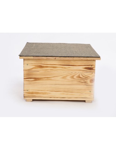 Hotele, Karmniki, Domki - Domek dla jeży - domek lęgowy, budka, schron, gniazdo dla jeży - SOLIDNY DUŻY - product 4