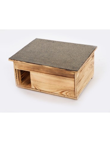 Hotele, Karmniki, Domki - Domek dla jeży - domek lęgowy, budka, schron, gniazdo dla jeży - SOLIDNY DUŻY - product 6