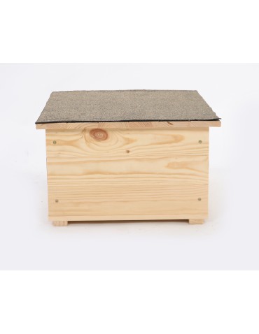 Hotele, Karmniki, Domki - Ekologiczny solidny domek dla jeża - jeży budka lęgowa, schron, gniazdo DUŻY EKO SOLIDNY - product 4