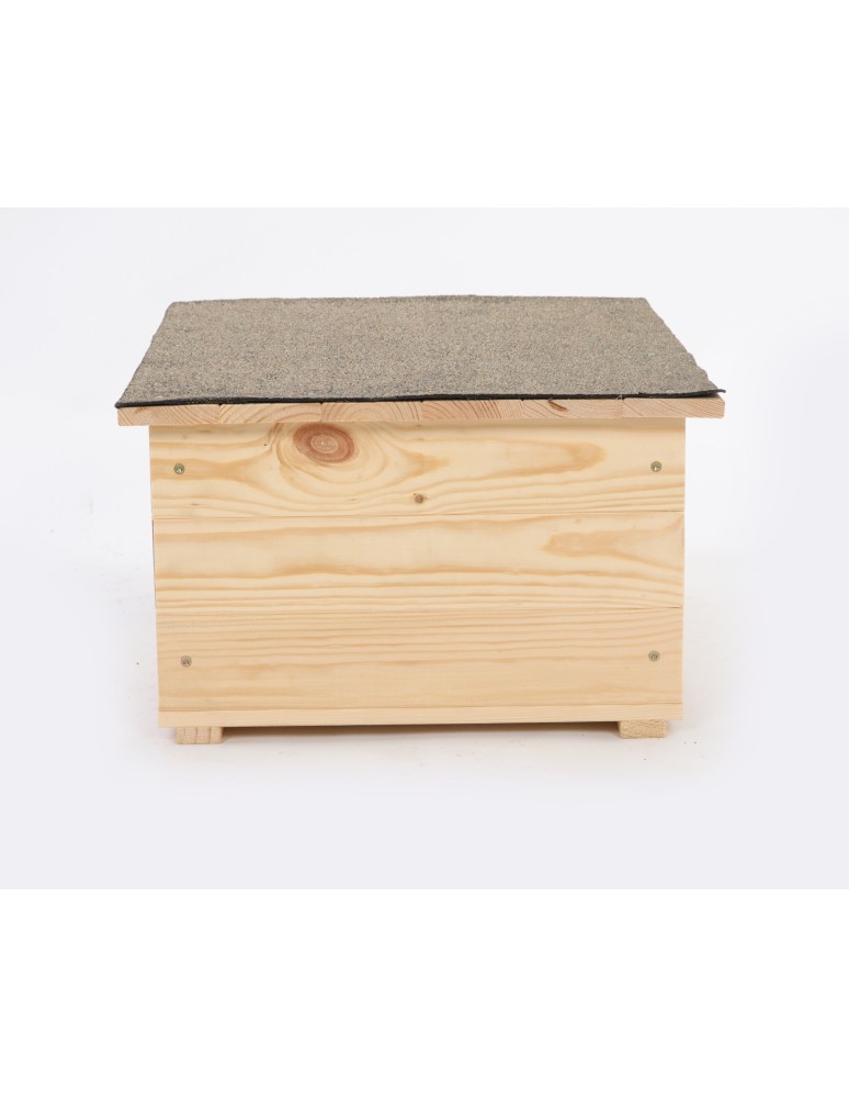 Hotele, Karmniki, Domki - Ekologiczny solidny domek dla jeża - jeży budka lęgowa, schron, gniazdo DUŻY EKO SOLIDNY - product MODO24.PL 4