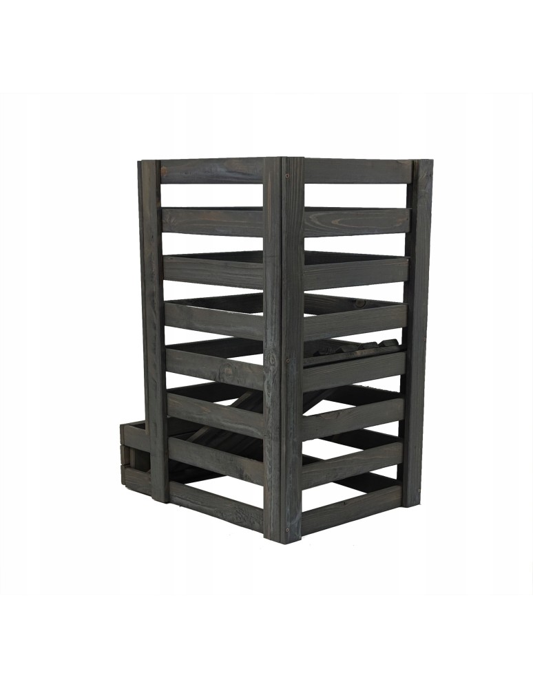 Dom i ogród - Drewniany regał na warzywa RZ01 - Szary - product MODO24.PL 5