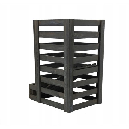Drewniany regał na warzywa RZ01 - Szary