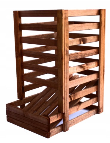 Dom i ogród - Drewniany regał na warzywa RZ01 - Brązowy - product 3