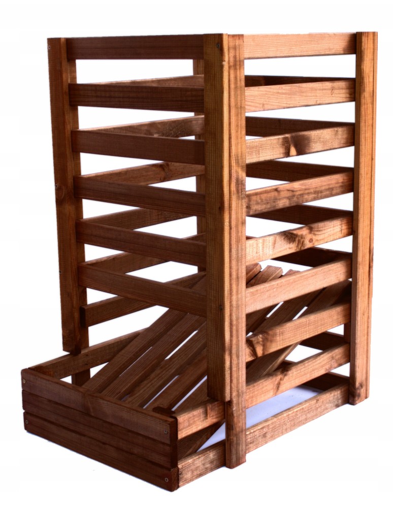 Dom i ogród - Drewniany regał na warzywa RZ01 - Brązowy - product MODO24.PL 3