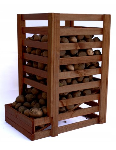 Dom i ogród - Drewniany regał na warzywa RZ01 - Brązowy - product 4