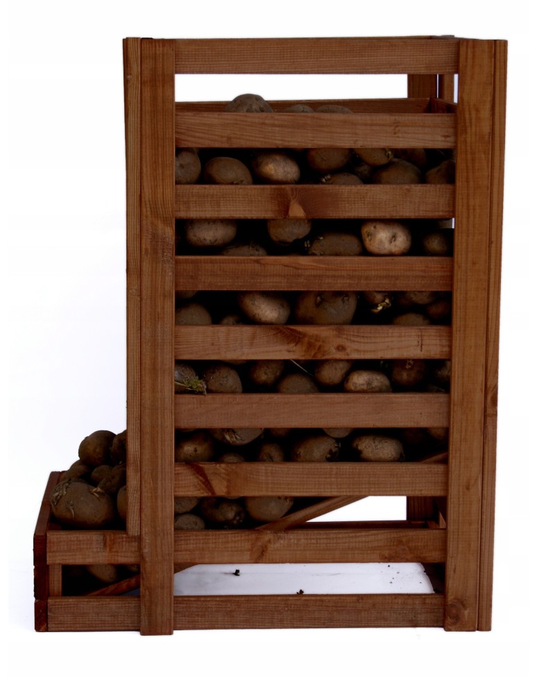 Dom i ogród - Drewniany regał na warzywa RZ01 - Brązowy - product MODO24.PL 5